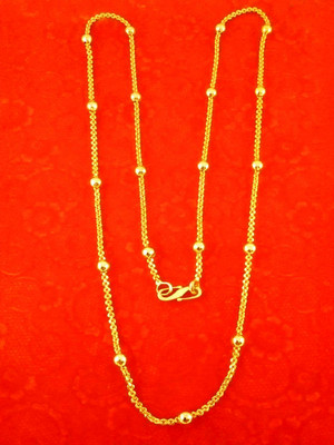 manohar One gram Chain for Women and girls (size-21 inch) (MG359 C) Gold-plated Plated Brass Chain