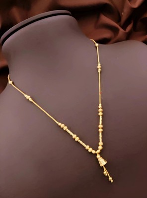 S K D J Princess chunky necklaces & chain dokiya Gold-plated Plated Brass Necklace