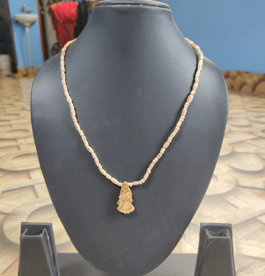 Basukiya Shri Radharani Tulsi Mala Wood Necklace