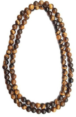 ESHOPPEE natural tiger eye stone mala necklace 8mm Tiger's Eye Crystal Necklace