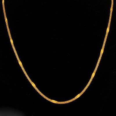 Dinisha Gold-Plated Brass 22inch Chain for Mens & Womens Gold-plated Plated Brass Chain