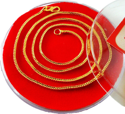 Atulenterprises One Gram Gold Plated Chain Gold-plated Plated Brass Chain