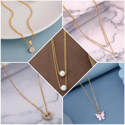 ELCETRATD JEWELLERY Gold-plated Plated Alloy Necklace