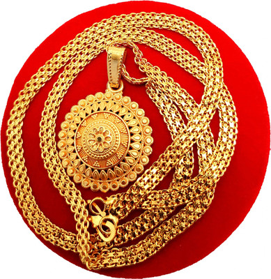 manohar One Gram Gold Plated Chain Gold-plated Plated Brass Chain