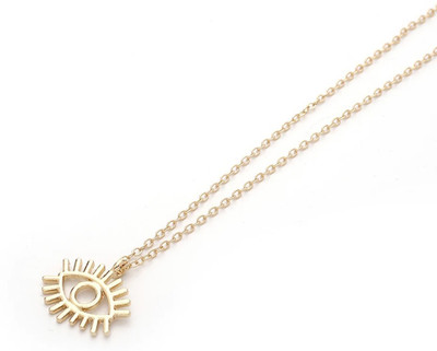 Vembley Single Layered Heart In Heart Pendant Necklace for Women and Girls Gold-plated Plated Alloy Necklace
