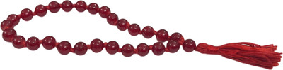 numeroastro Red Agate | Hakik Round Beads Mala for Jaap (8 MM) (27 Beads) Agate Stone Chain