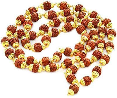 DvR ClicK Brass Plated Rudraksha Chain