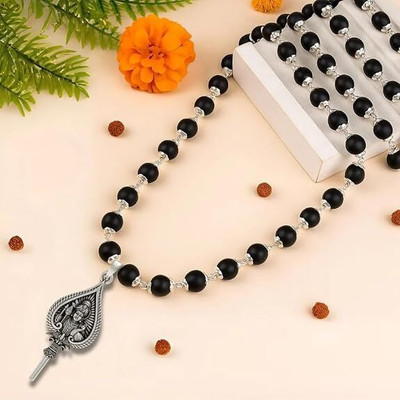 SARASWATI RUDRAS Silver Plated Wood Chain