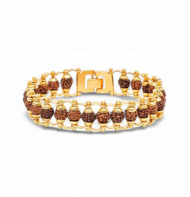 Divine rudras Beads Silver Plated Wood Chain