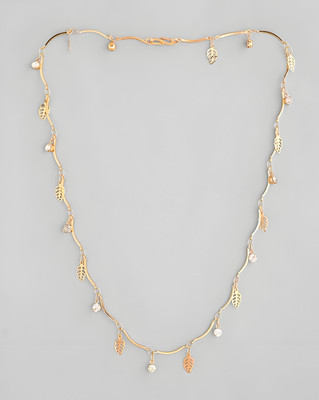REVERSEA REVERSEA Shimmering beautiful necklace women and girls Zircon Gold-plated Plated Brass, Copper Chain Set