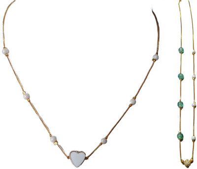 RDH Jewellery Sparkling Beads Gold-plated Plated Stainless Steel Chain
