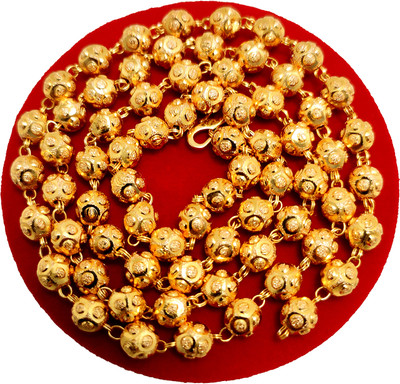 manohar One Gram Gold Plated Chain (Length- 24 inch) (MG663 C) Gold-plated Plated Brass Chain