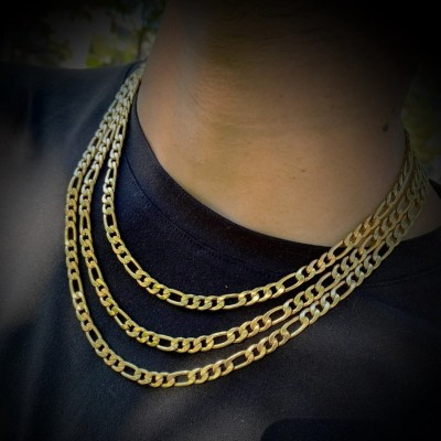 zoomi fashion figaro chain 83 Gold-plated Plated Brass Chain