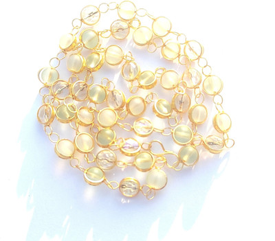 GIACOMO Crystal Mala Laxmi/Durga Mantra Japa mala 108+1 Beads Pearl Gold-plated Plated Alloy Necklace