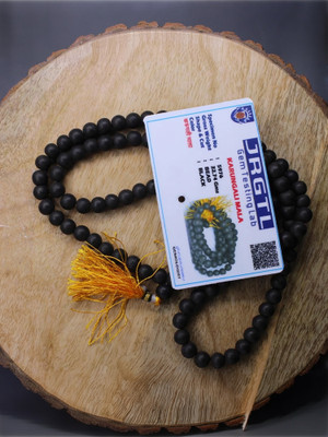 VRIDAANN Natural Karungali Kattai Malai Lab Certified Heavy Premium Quality Beads Wood Necklace