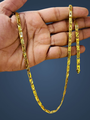 RKB SALES 1 gm high quality gold plated men's chain Gold-plated Plated Alloy Chain