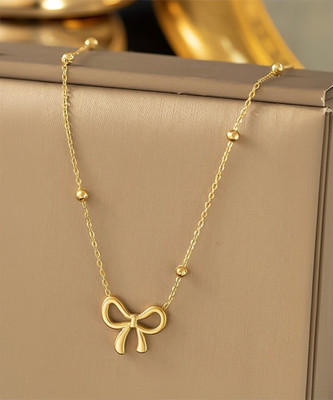 Gleve Gleve Stainless Steel Angle Wing Crystal Gold-plated Plated Brass Chain