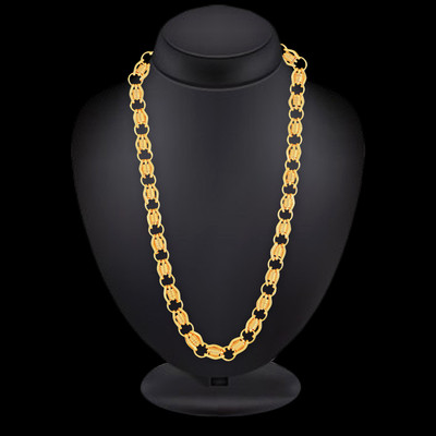 RFJ 1 Gram Gold plated Chain For Boys Men gents boyfriend necklace chain neck design Gold-plated Plated Metal, Brass, Copper, Alloy, Stainless Steel Chain