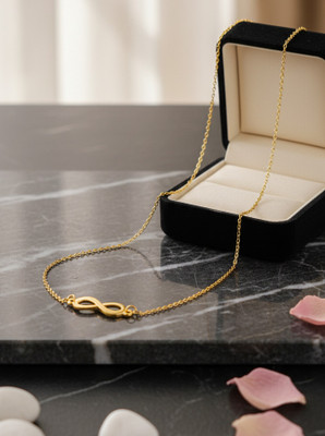 aarasta Infinity Necklace Gold-plated Plated Metal Chain