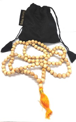 TODAY HEALTH Tulsi japa mala|Rosary 8mm Handmade108+1Beads Prayer japa mala Beads Wood Chain