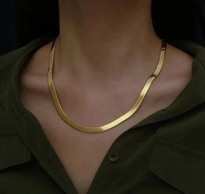 MAATRCHAAYA GOLDEN FOUR HEART PENDAL Gold-plated Plated Alloy Chain Set