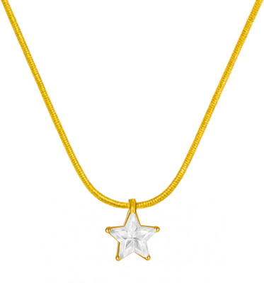 NEEVO Moonbeam Star Necklace Gold-plated Plated Stainless Steel Necklace