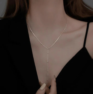 Lukaya Fashion Elegant Noor Minimal Necklace Gold-plated Plated Alloy Chain
