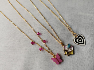 Kuldevi Entersprise Gold-plated Plated Stainless Steel Chain Set