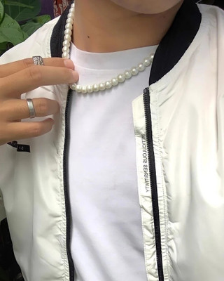 Agrawal Sales Men stylish pearl necklace Best for ethnic and casual wear Beads Alloy Necklace