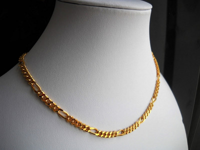 Trendy Gold chain 79 Gold-plated Plated Brass Chain