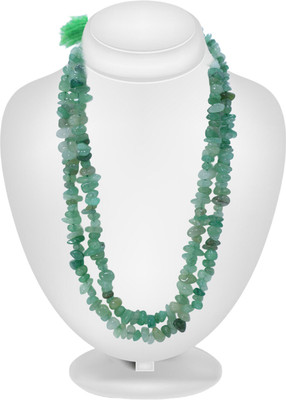 BHAGYA G Green Aventurine Crystal Japa Chips Mala Healing Gemstone Yoga Meditation Crystal Crystal Chain