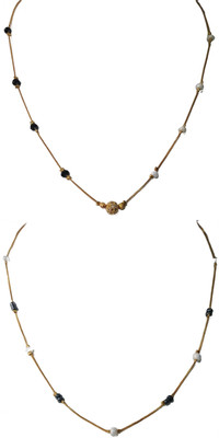 RDH Jewellery Sparkling Beads Gold-plated Plated Stainless Steel Chain