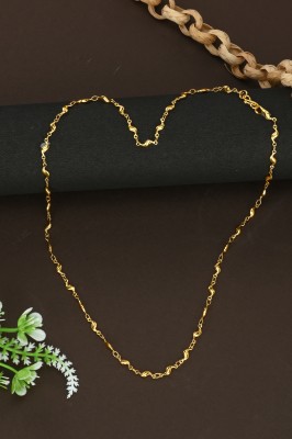 Guarantee Ornament House Stylish Light weight Golden New Trending Alloy Brass Chain Rhodium, Gold-plated Plated Copper Chain