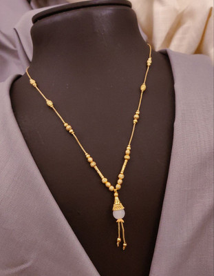S K D J Gold-plated Plated Brass Necklace