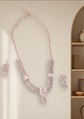 URBANELA Brass Gold Jewellery Set(Pack of 2)