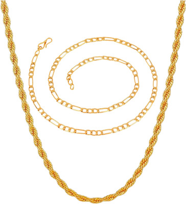 Shree Ju Gold-plated Plated Brass Chain