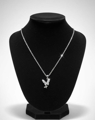 Surogya Sparkle Butterfly Necklace Brass Chain Set