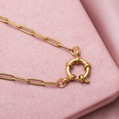 RUBANS Gold-plated Plated Stainless Steel Chain