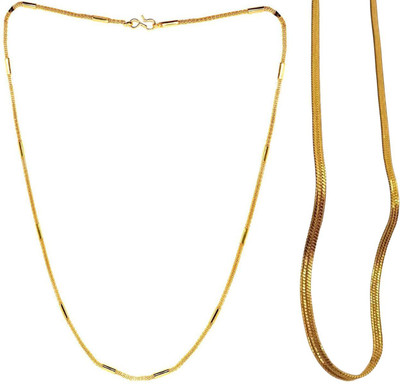 HEM RUPA The Perfect Necklace Chain for Men and Boys Gold-plated Plated Brass, Alloy Chain