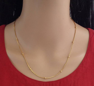 Gleve Gleve Anti Tarnish Stainless Steel Gold Necklace Crystal Gold-plated Plated Stainless Steel Necklace