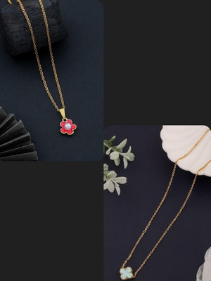 Dressberry Gold-plated Plated Brass Necklace Set