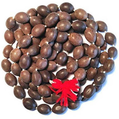 SHRI ASTHA VINAYAK Kamal Gatta Mala with 108 Lotus Seed Kamalgatta Japa Mala Rosary Pooja Beads Beads Wood Chain Set