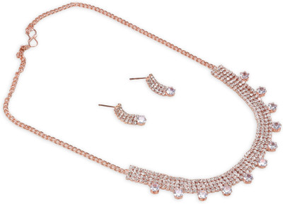 URBANELA Brass Gold Jewellery Set(Pack of 2)