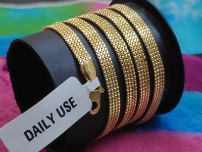 REVERSEA High Quality Gram Gold Plated Brass Daily Use Chain Gold-plated Plated Brass, Alloy Chain