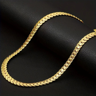 Vivity Heavy 6mm 1 gram 18k Golden Festive Party Special Latest Fashion Stylish 22k Gold-plated Plated Stainless Steel Chain