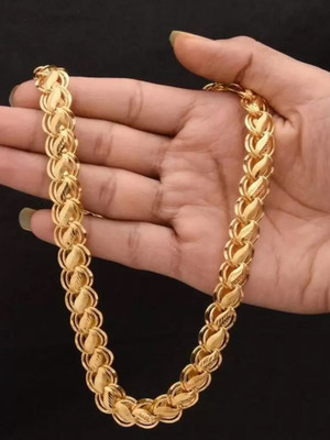 LABHUBAMON Neck chain for mens and chain for boy gold plated Gold-plated Plated Copper Chain