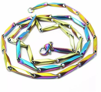 vien VIEN CREATION STAINLESS STEEL UNISEX STYLE MULTY CHAINS STANDARD TRENDING CHAINS HIGH QUALITY PREMIUM CHOICE CHAIN SUITABLE FOR ALL OCCASIONS Silver Plated Stainless Steel Chain