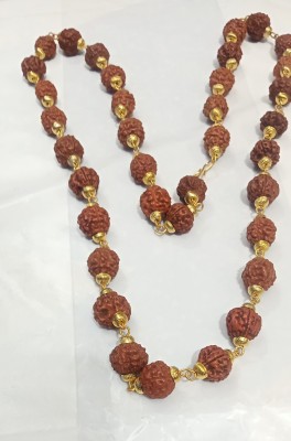 hisa Beads Brass, Copper, Gold-plated Plated Brass, Copper, Rudraksha, Alloy Chain