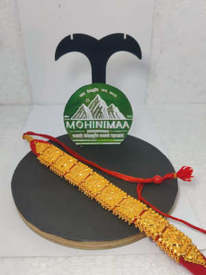 MOHINIMAA ENTERPRISES Pearl Gold-plated Plated Brass, Fabric, Dori Choker