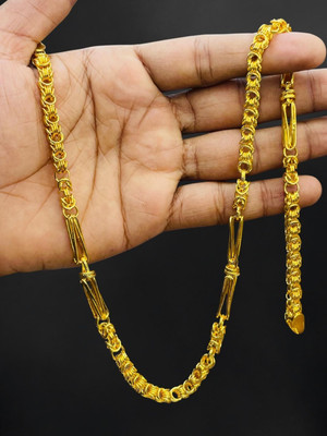 RKB SALES 1 gm high quality gold plated men's chain Gold-plated Plated Alloy Chain